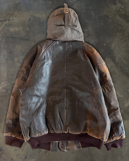 80'S BONEVILLE LEATHER BOMBER BY MASSIMO OSTI