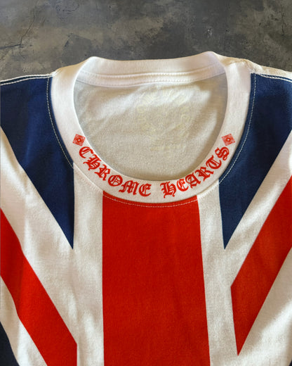 CHROME HEARTS UNION JACK LOGO TEE