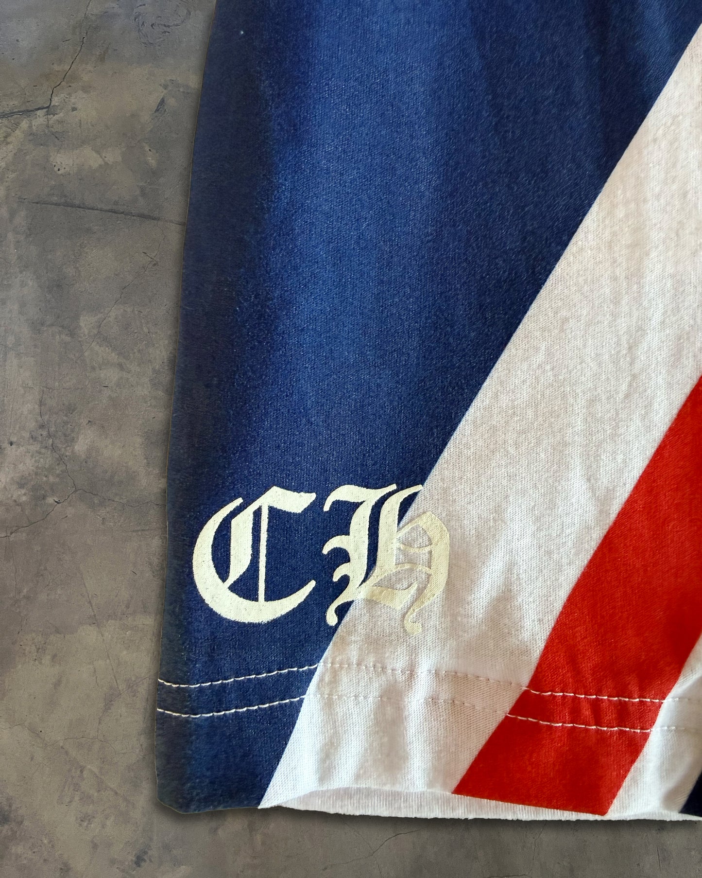 CHROME HEARTS UNION JACK LOGO TEE