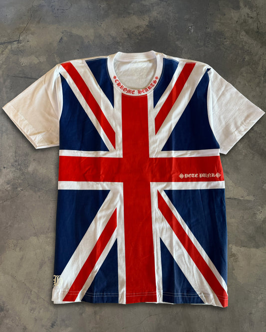 CHROME HEARTS UNION JACK LOGO TEE