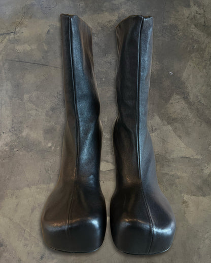 BOTTEGA VENETA AW2022 LAMBSKIN HEELED BOOTS