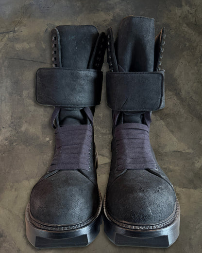 RICK OWENS FW2013 ‘PLINTH’ RUNWAY BLISTERED MEGATOOTH BOOTS