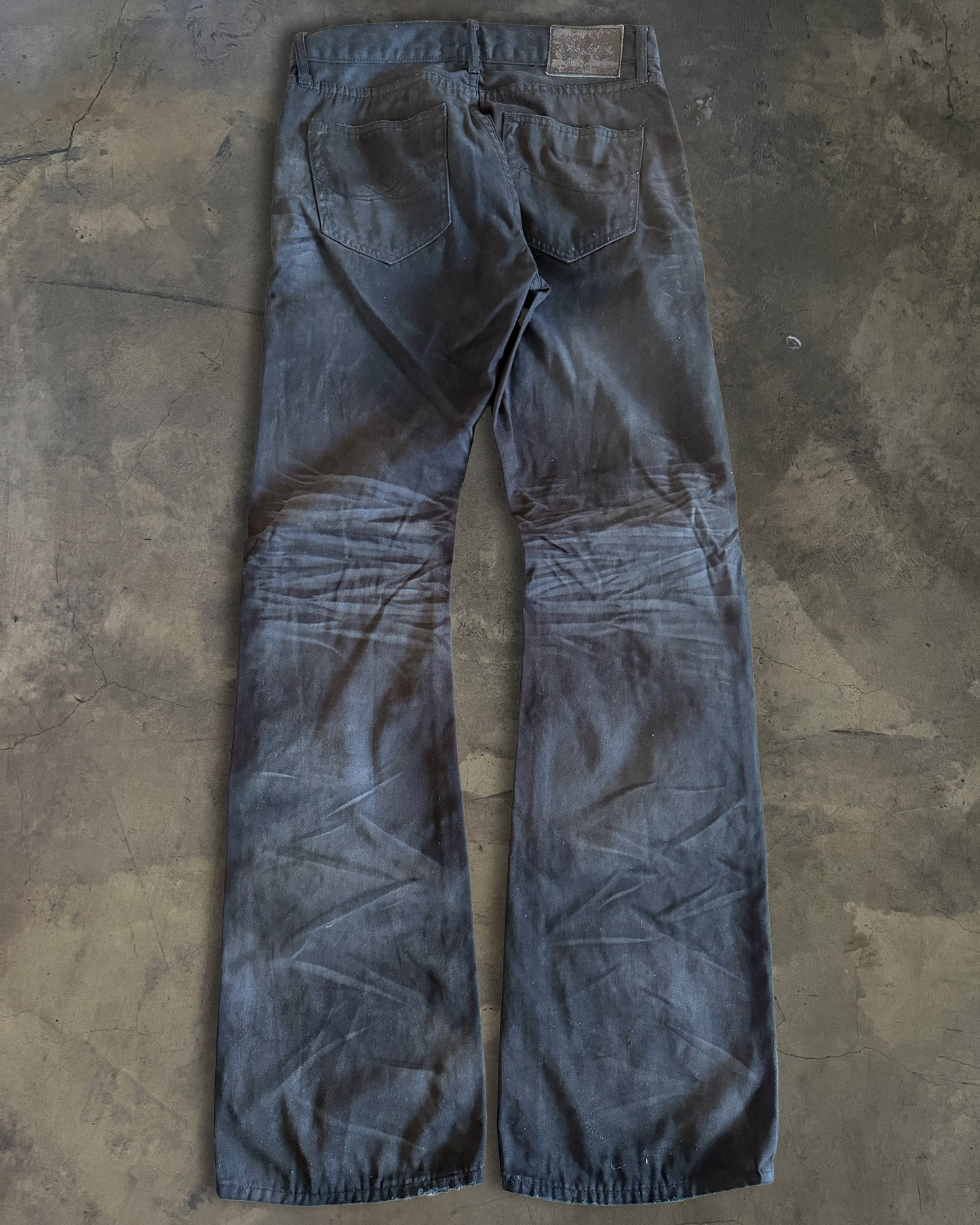 CAVARIA BLACK FADED FLARED DENIM