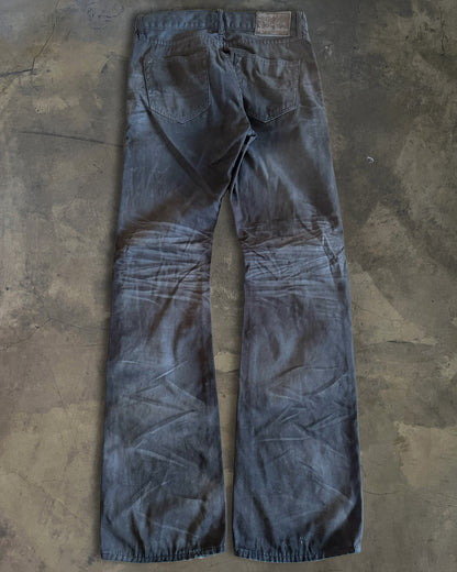 CAVARIA BLACK FADED FLARED DENIM