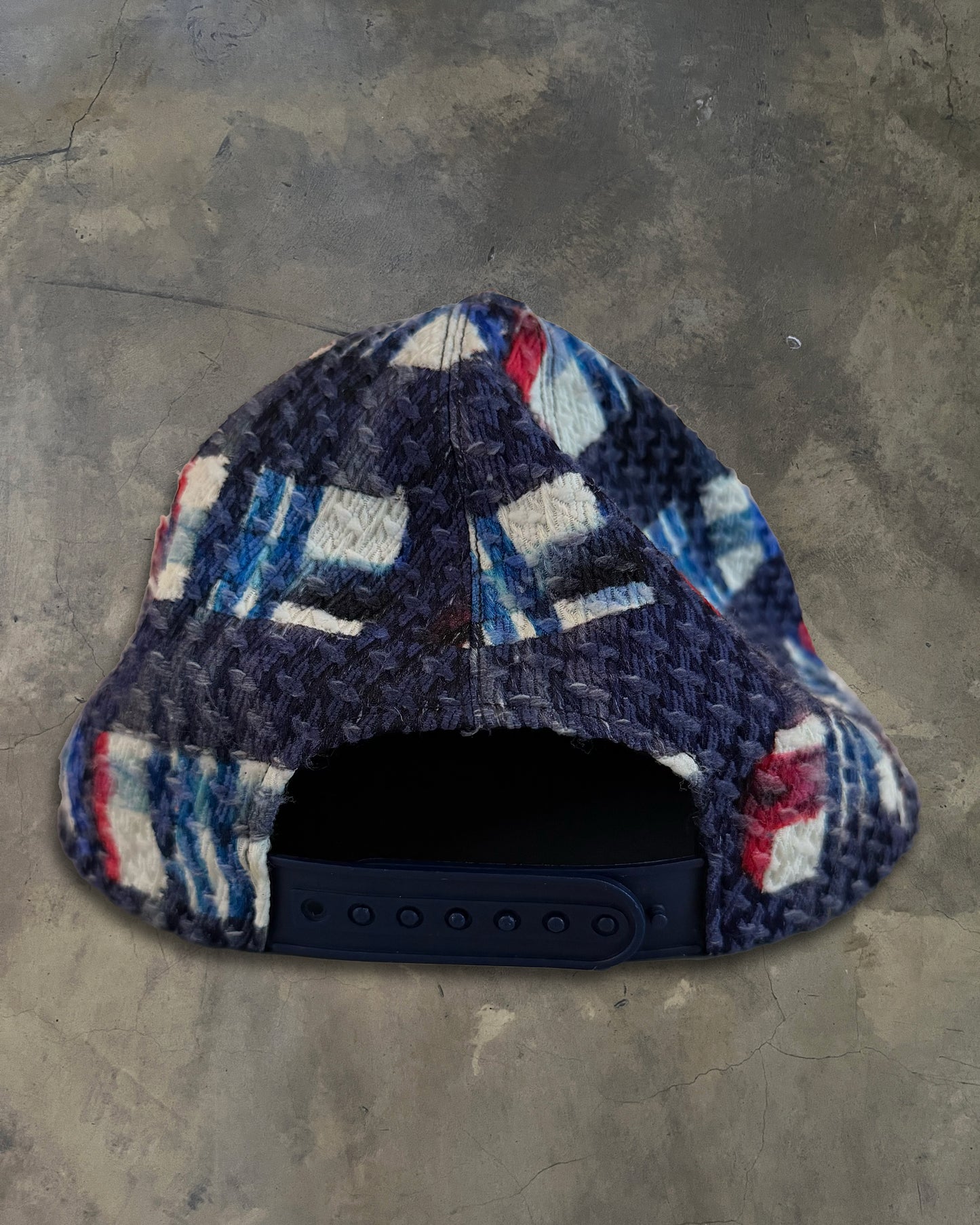 CHANEL 2000'S LOGO APPLIQUÉ FLAT BRIMMED BASEBALL CAP