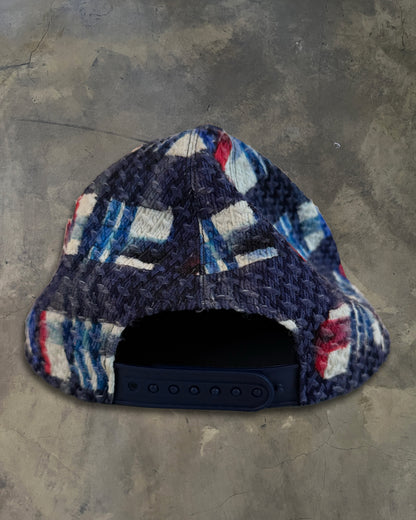 CHANEL 2000'S LOGO APPLIQUÉ FLAT BRIMMED BASEBALL CAP