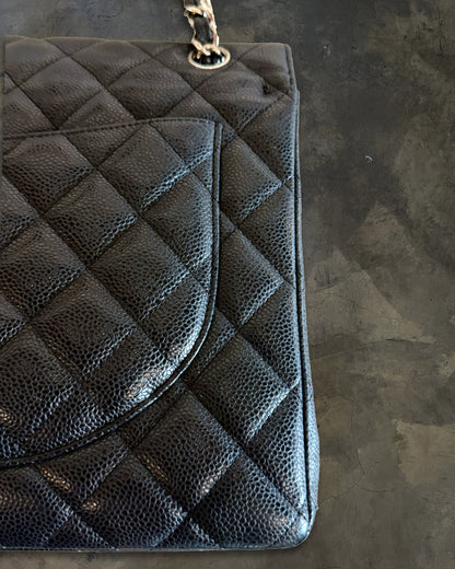 CHANEL 2011 CAVIAR MAXI DOUBLE FLAP BAG