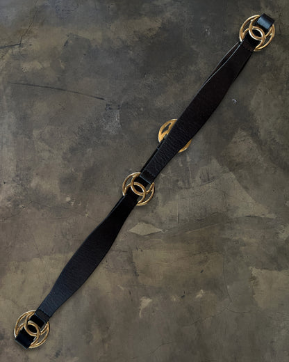CHANEL GOLD CC INTERLOCK BELT