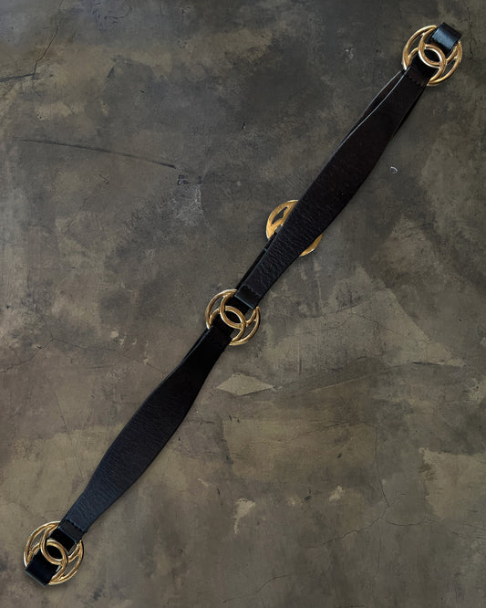 CHANEL GOLD CC INTERLOCK BELT
