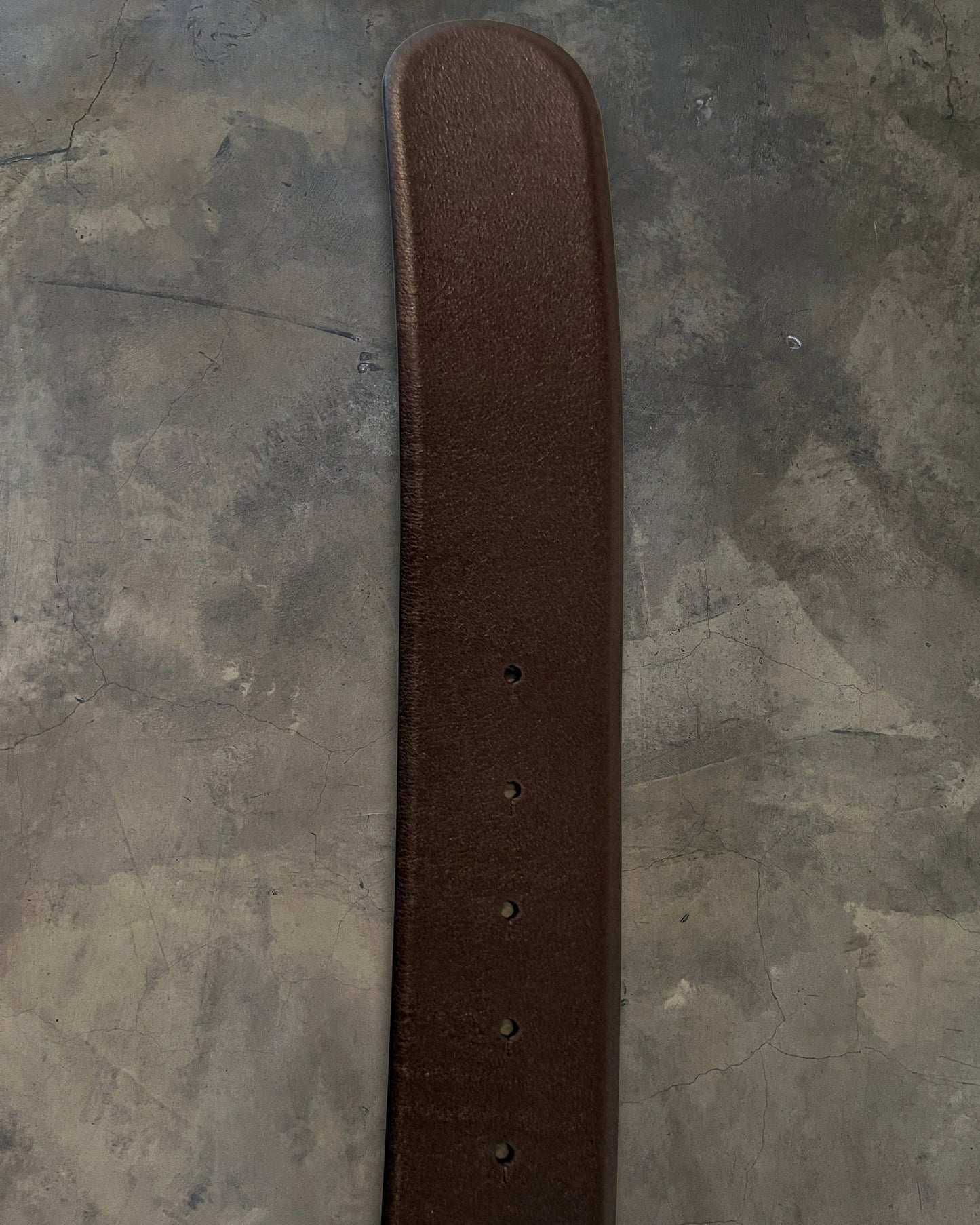 CHANEL BROWN CALFSKIN OVAL CC BELT