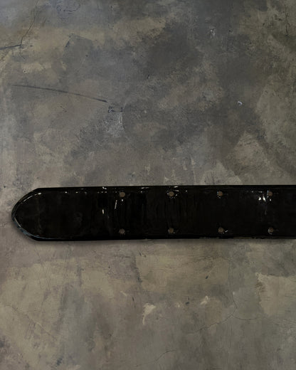 CHANEL PATENT CALFSKIN CC LOGO BELT