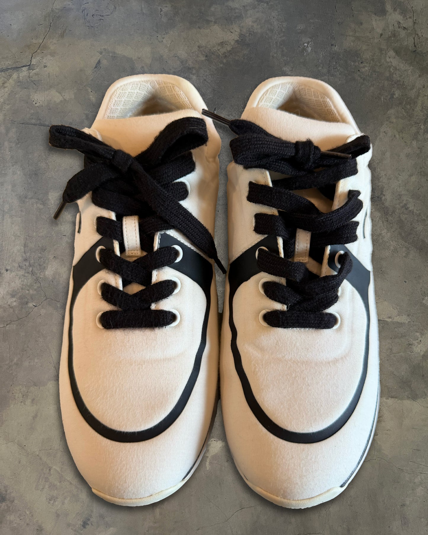 CHANEL NEOPRENE CC LOGO SNEAKERS