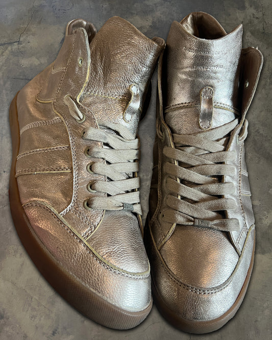 DIOR HOMME SS2006 METALLIC HIGH TOPS