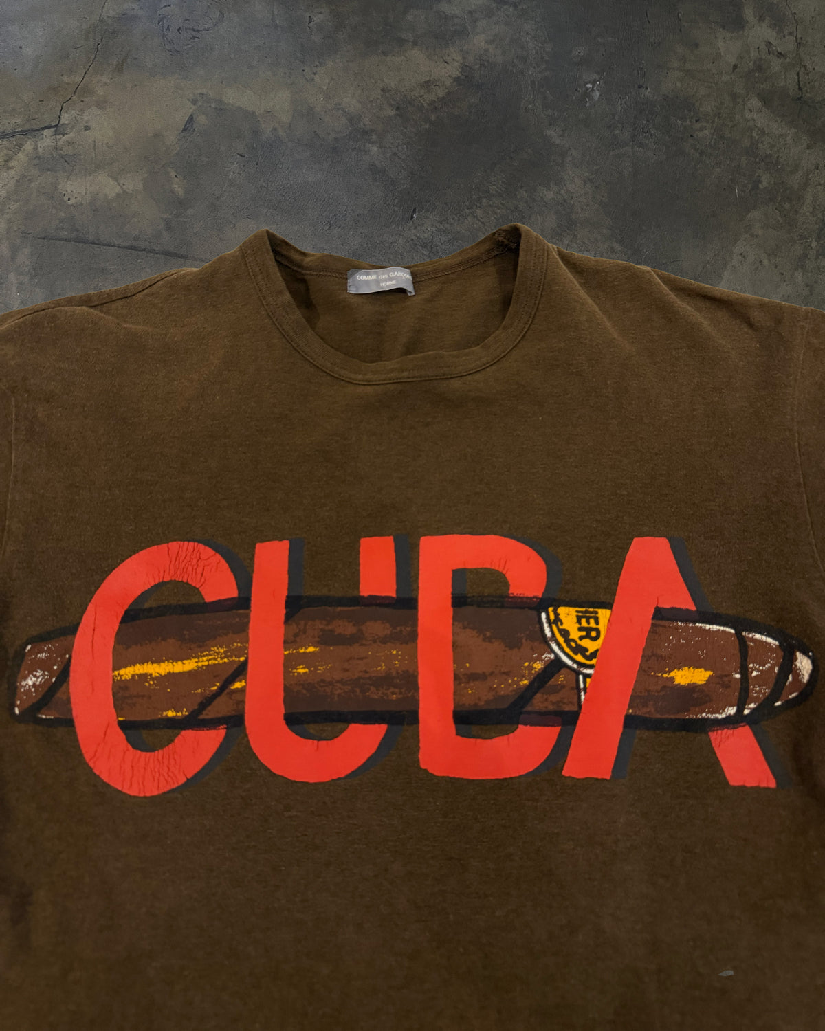 COMMES DES GARCONS HOMME 2002 CUBA CIGAR TEE
