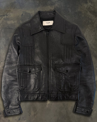 CELINE SS2020 PAUL LEATHER JACKET