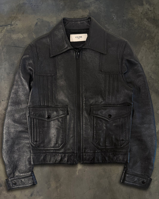 CELINE SS2020 PAUL LEATHER JACKET