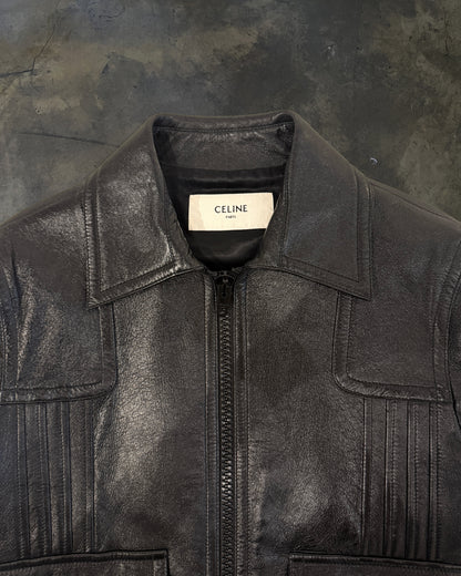 CELINE SS2020 PAUL LEATHER JACKET