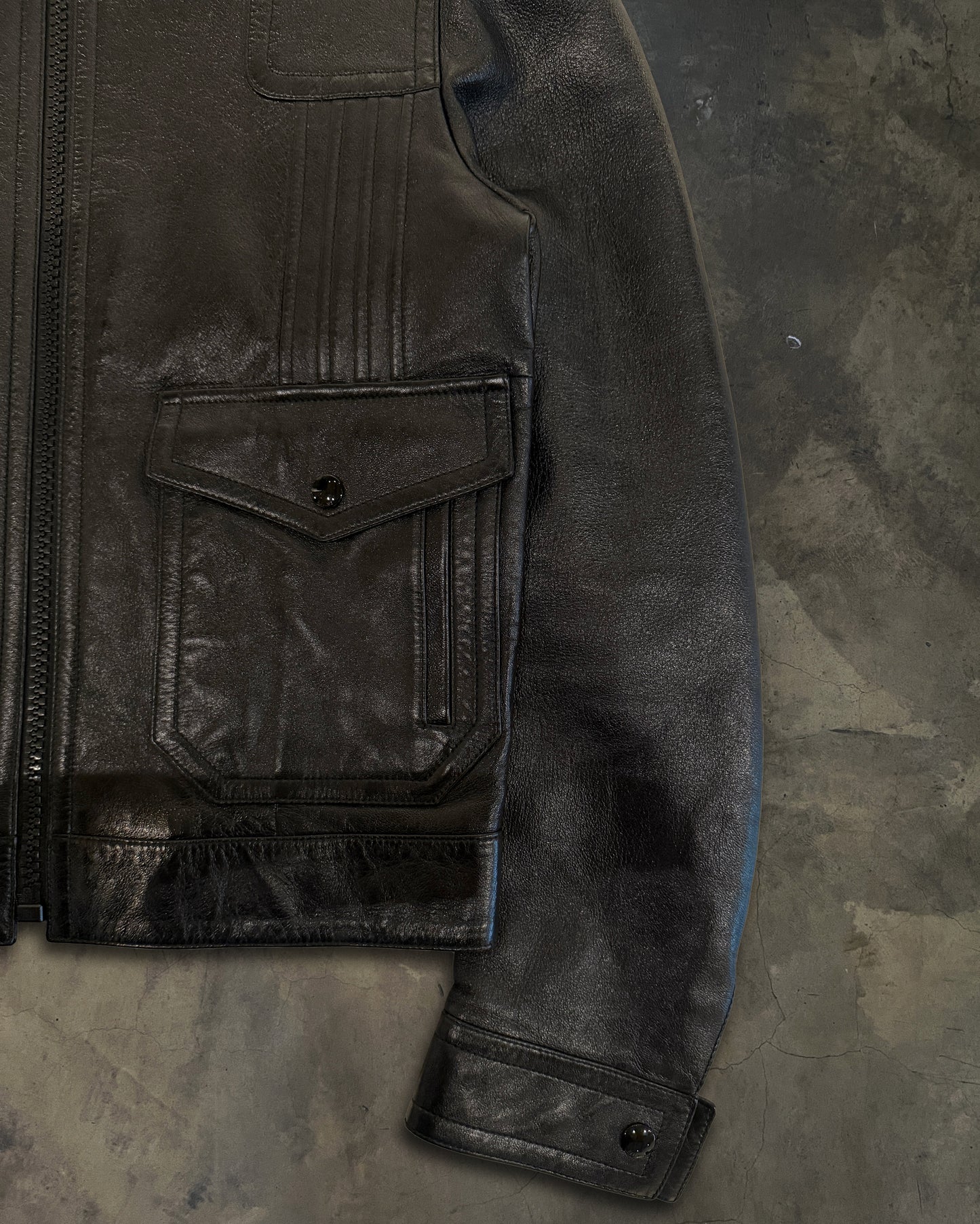 CELINE SS2020 PAUL LEATHER JACKET