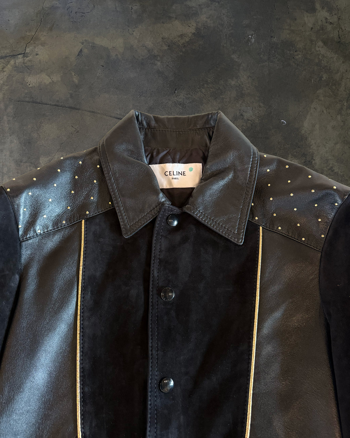 1/1 CELINE SS2022 SUEDE LAMBSKIN LEATHER JACKET
