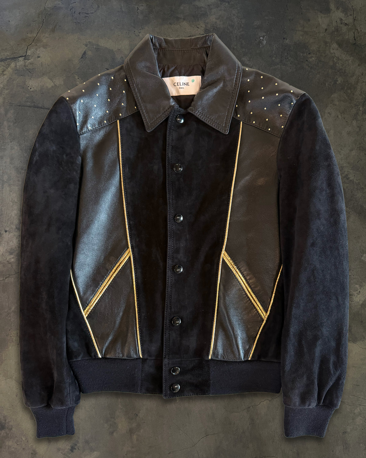 1/1 CELINE SS2022 SUEDE LAMBSKIN LEATHER JACKET