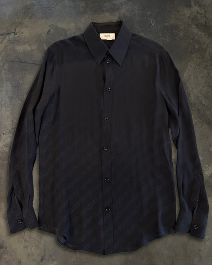 CELINE SS2020 CHAIN LOGO BUTTON UP