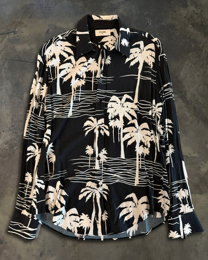 CELINE SS2021 PALM TREE BUTTON UP