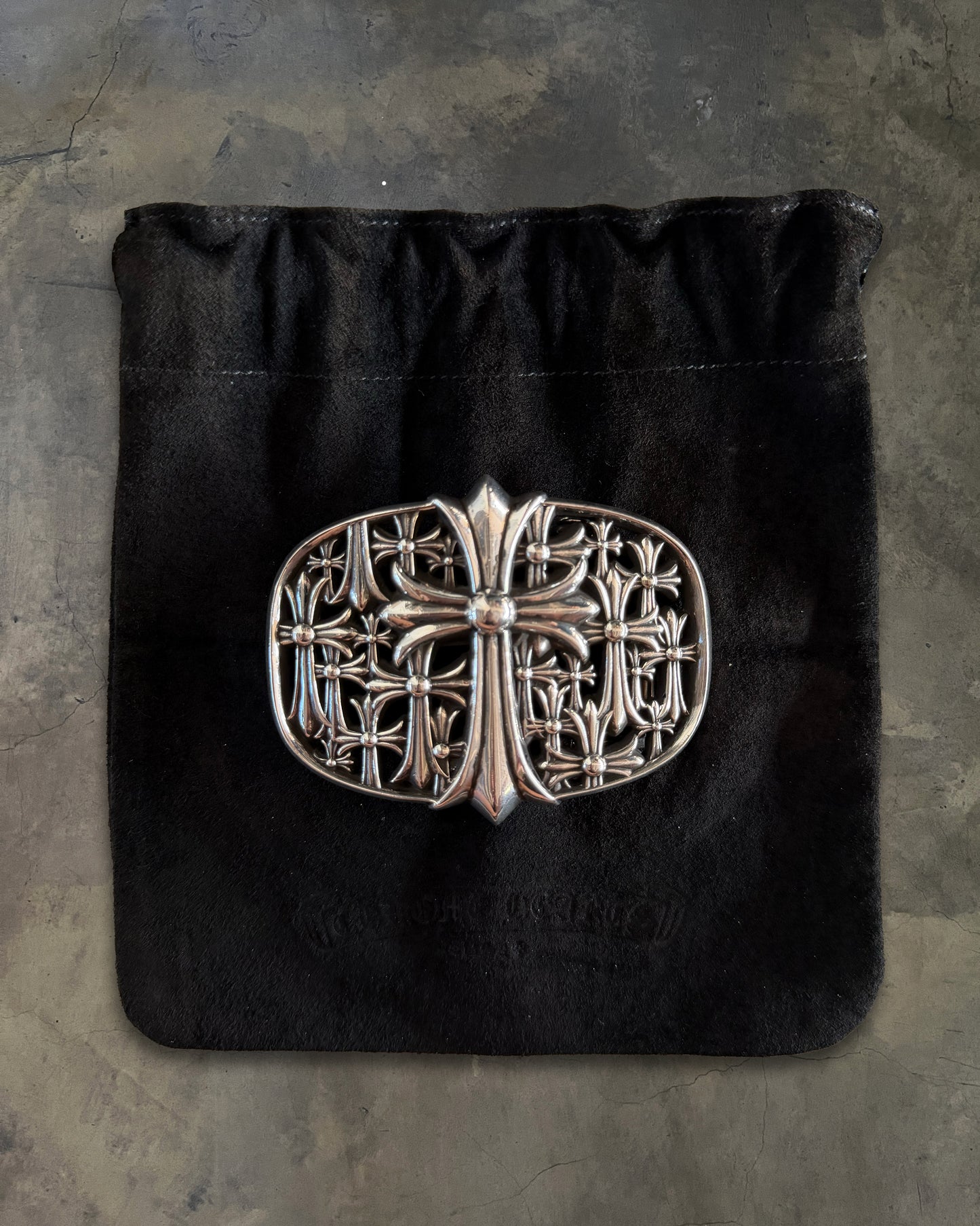 CHROME HEARTS CEMETERY CROSS BUCKLE