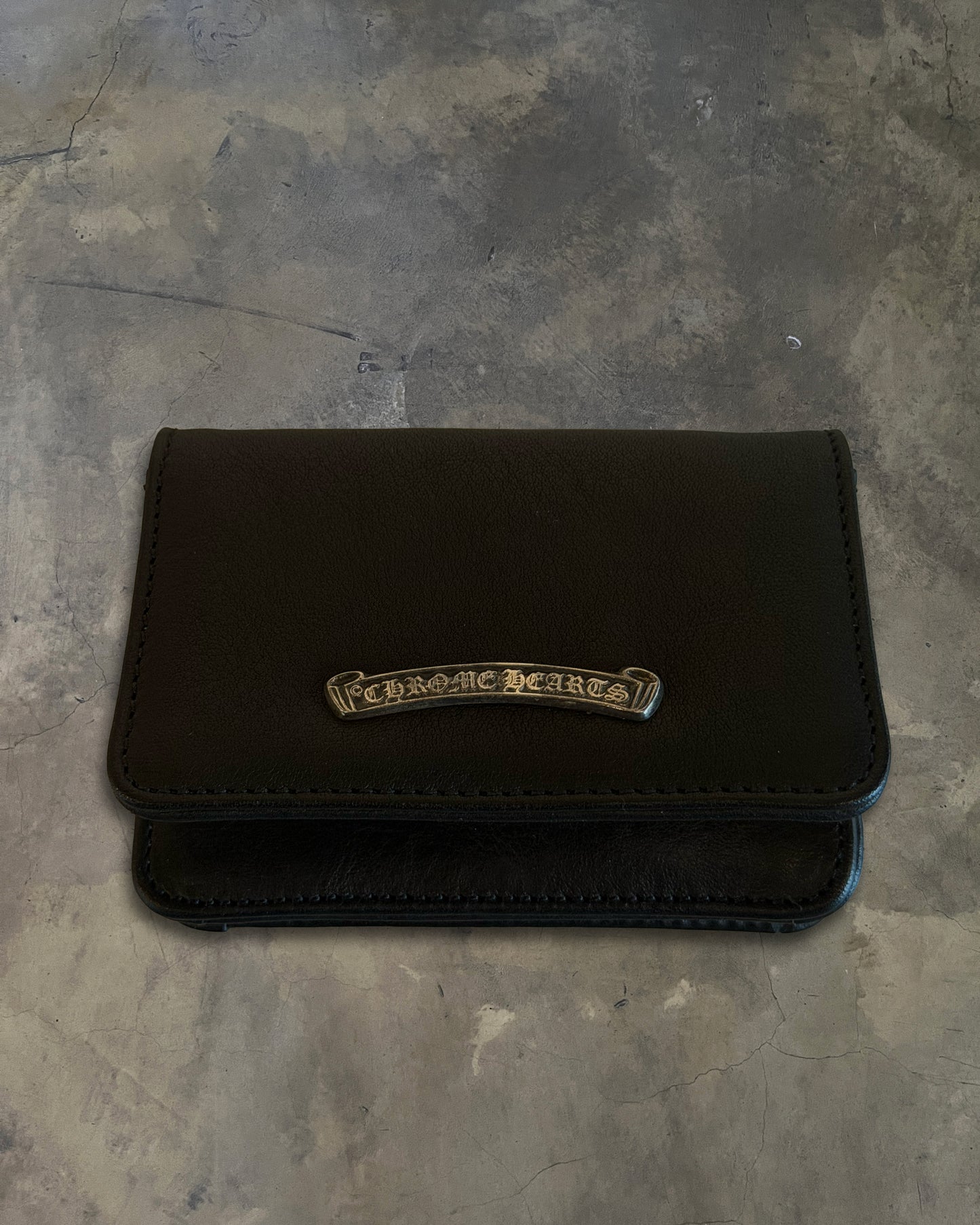 CHROME HEARTS LEATHER CARD CASE