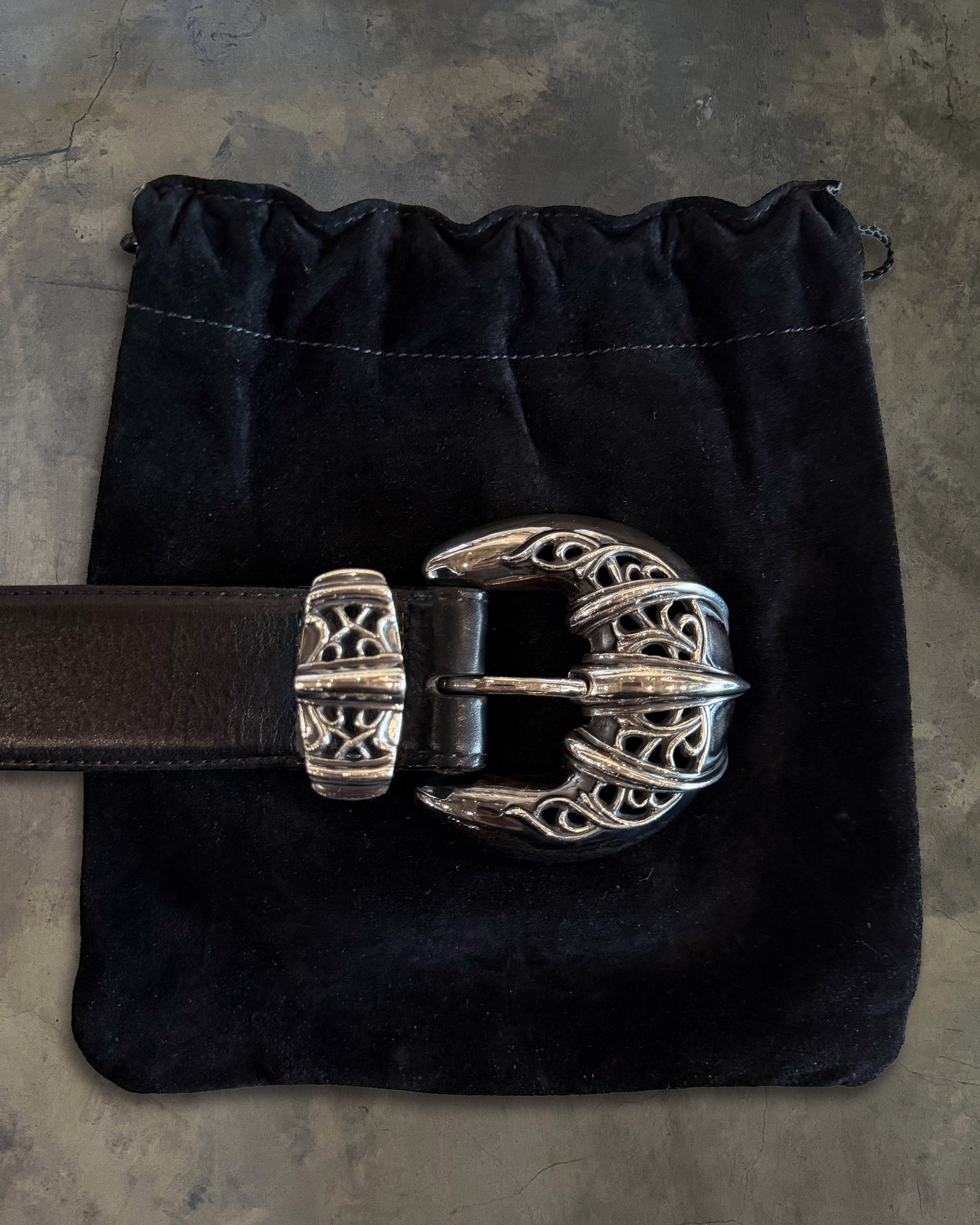 CHROME HEARTS TALON WESTERN BELT