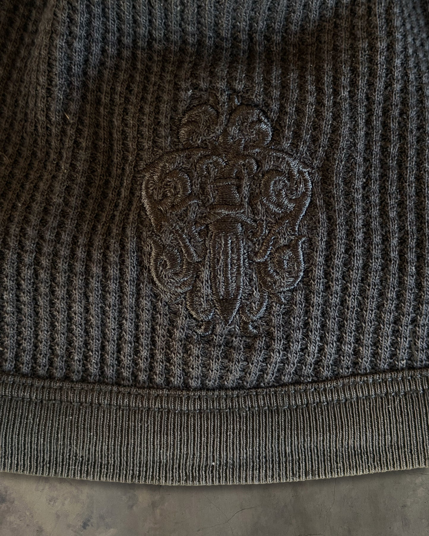 CHROME HEARTS DAGGER WAFFLE KNIT BEANIE