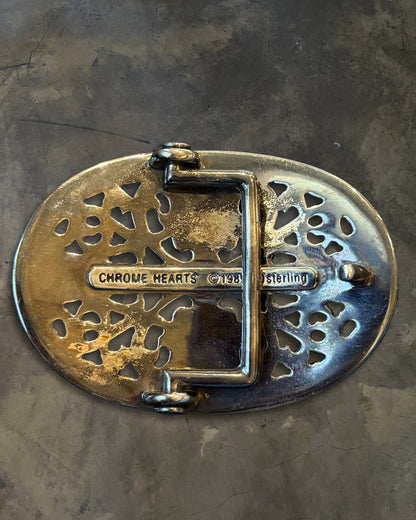 CHROME HEARTS OVAL CROSS BUCKLE + STRAP