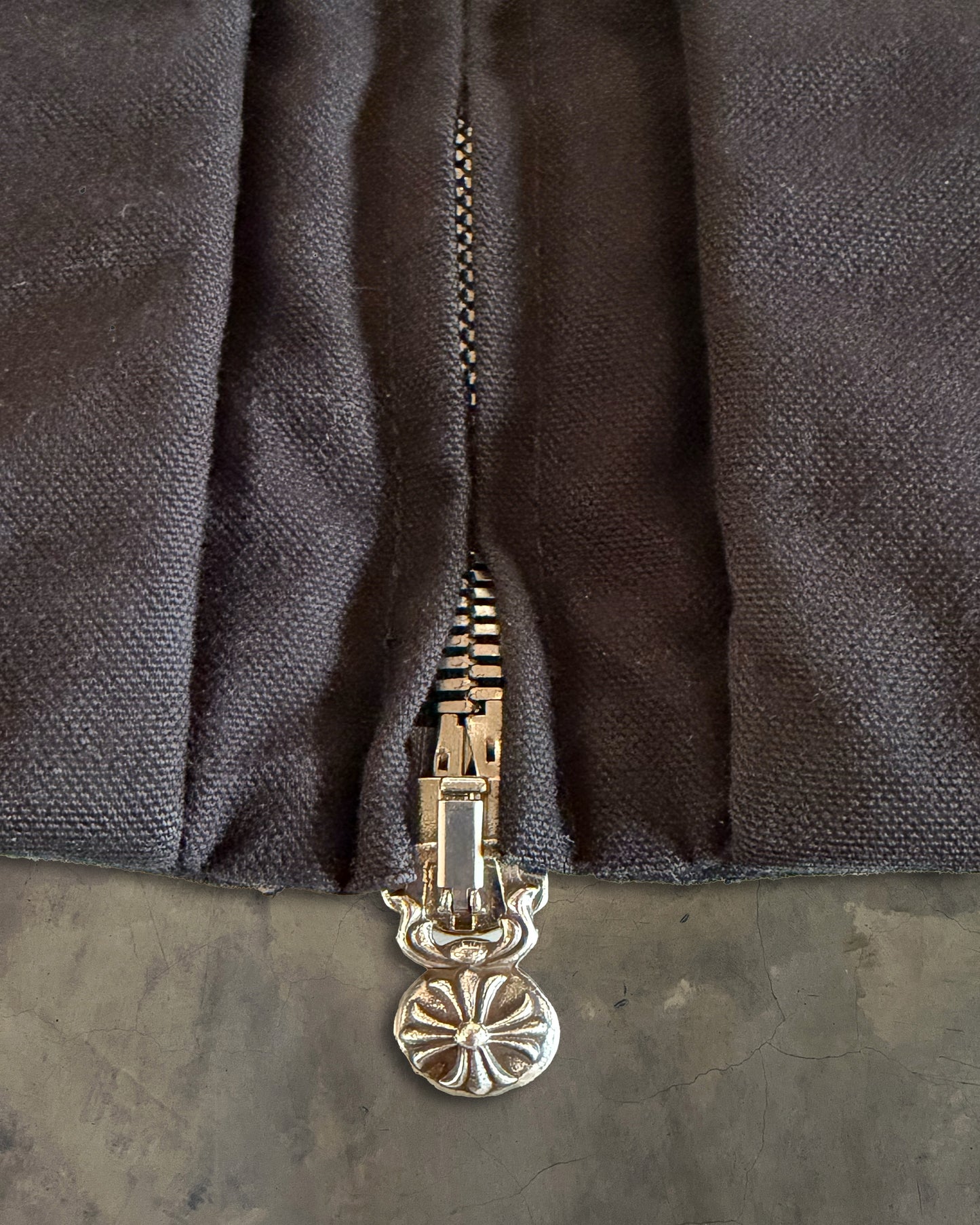 CHROME HEARTS STREET MEAT DAGGER ZIP CANVAS WORK JACKET