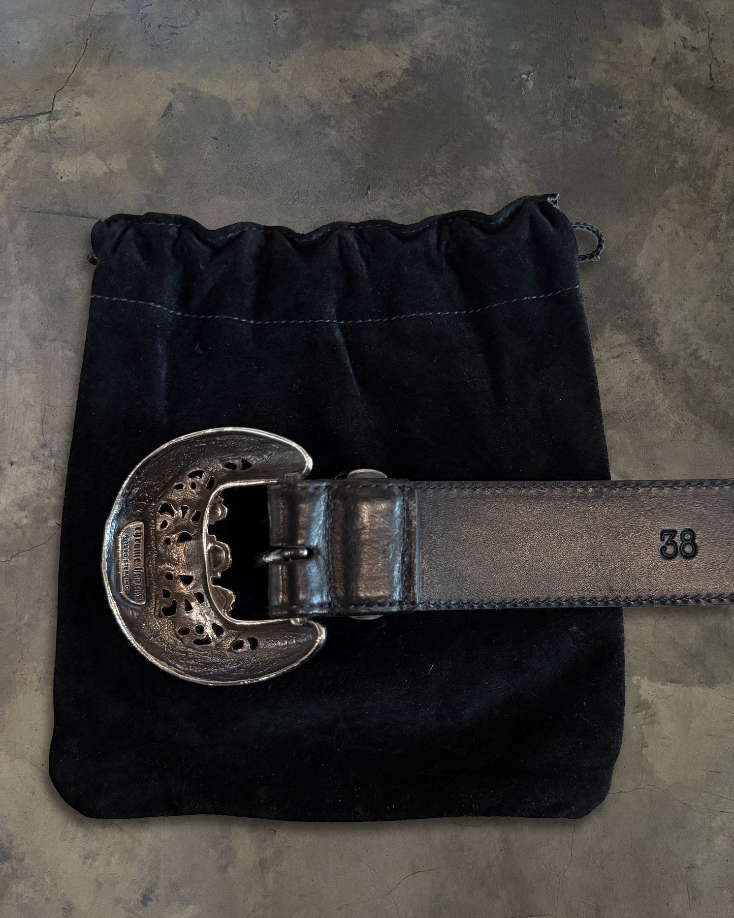 CHROME HEARTS TALON WESTERN BELT