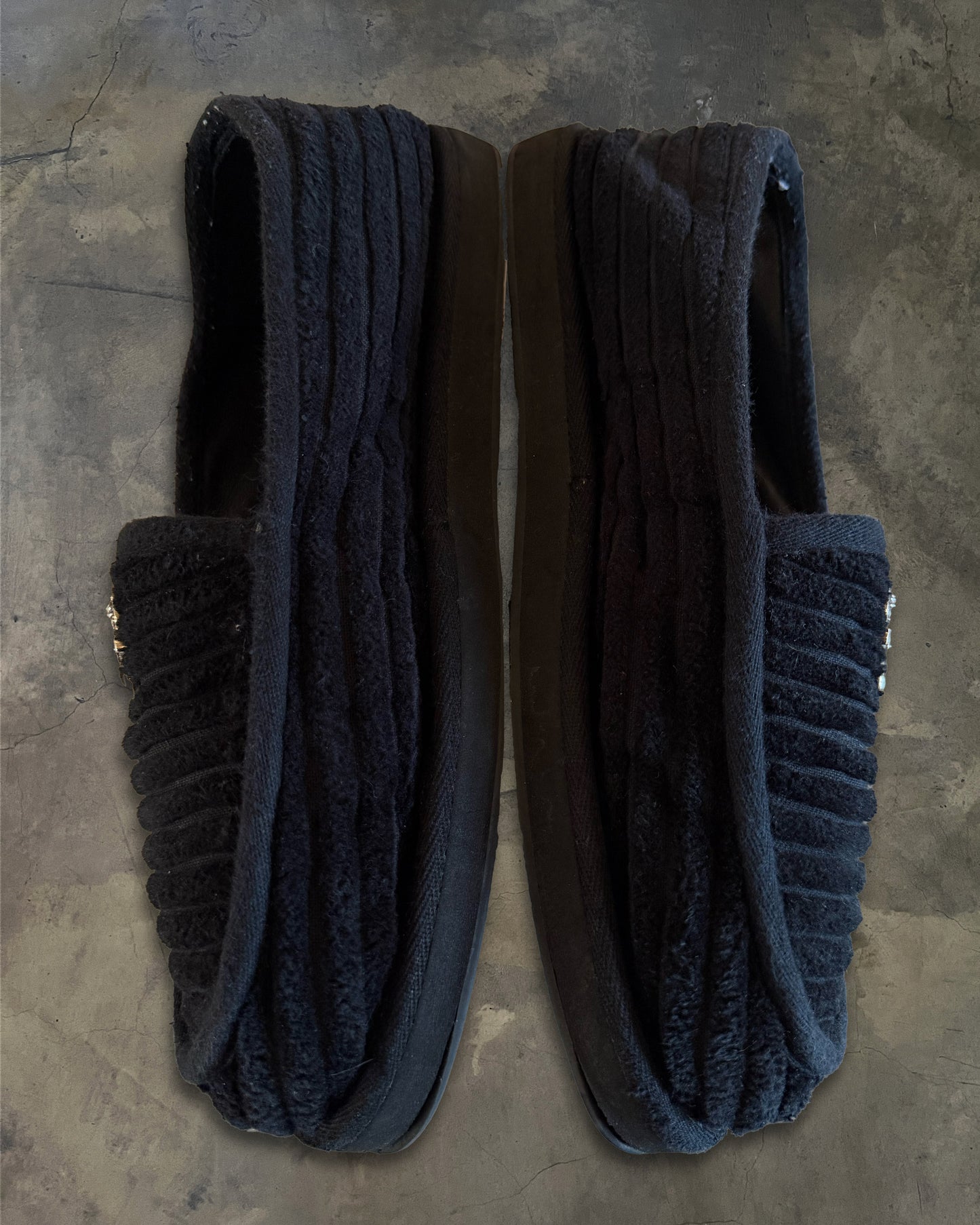 CHROME HEARTS CORDUROY DAGGER LOAFER