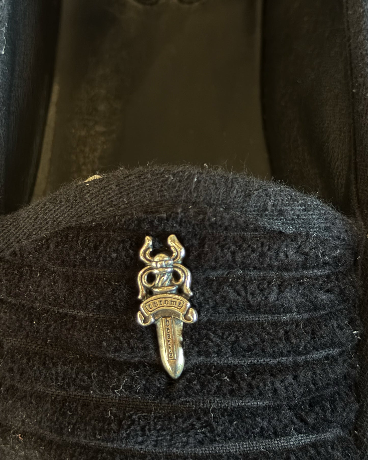 CHROME HEARTS CORDUROY DAGGER LOAFER