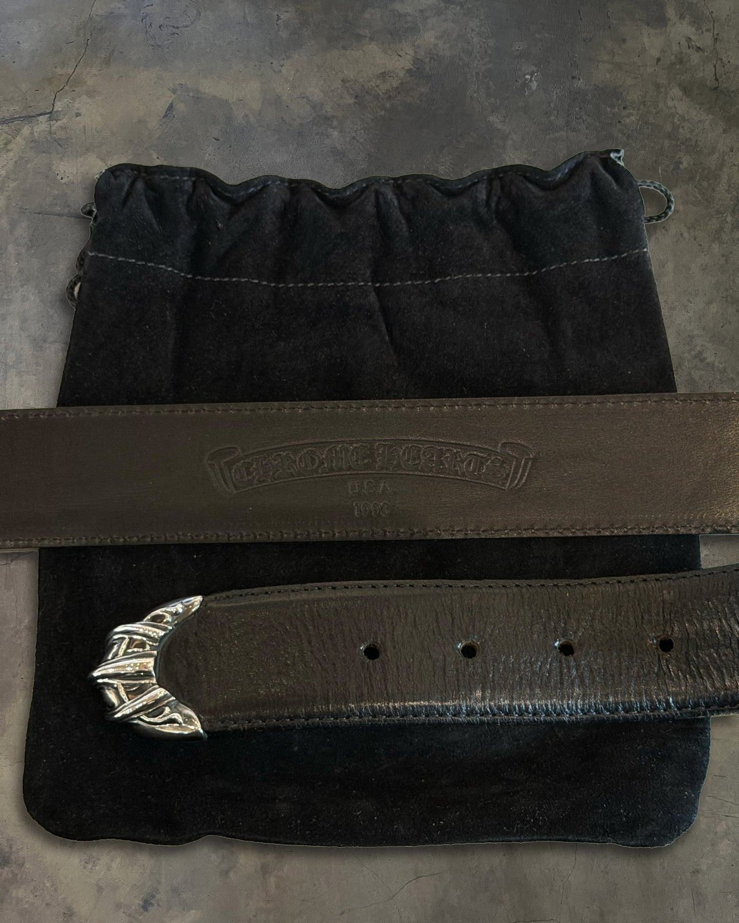 CHROME HEARTS TALON WESTERN BELT