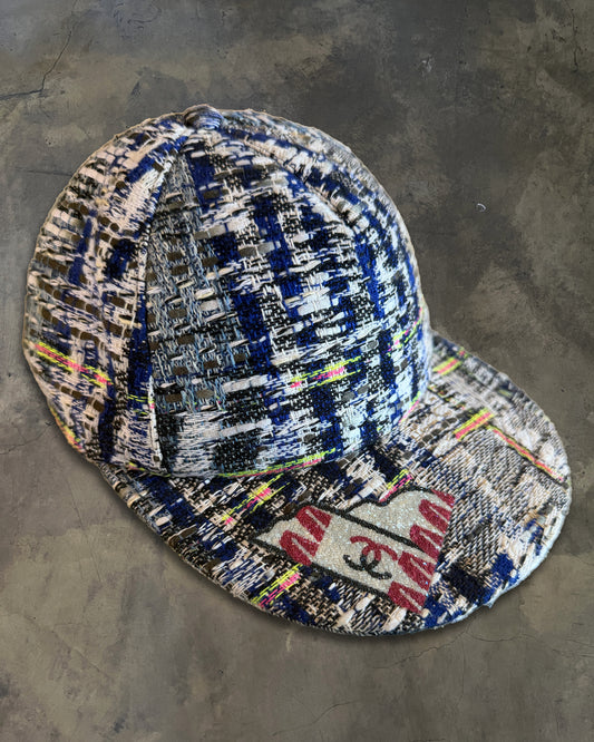 CHANEL TWEED MULTI COLOUR BASEBALL CAP
