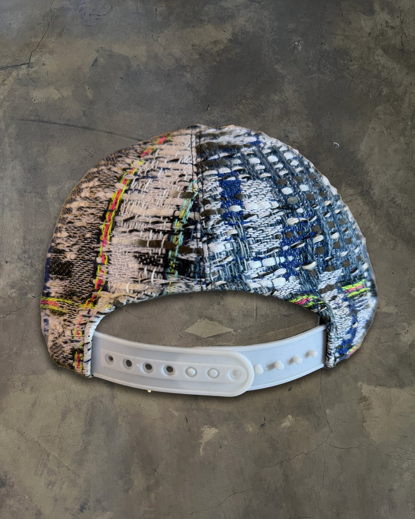CHANEL TWEED MULTI COLOUR BASEBALL CAP
