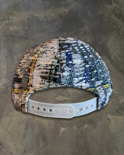 CHANEL TWEED MULTI COLOUR BASEBALL CAP