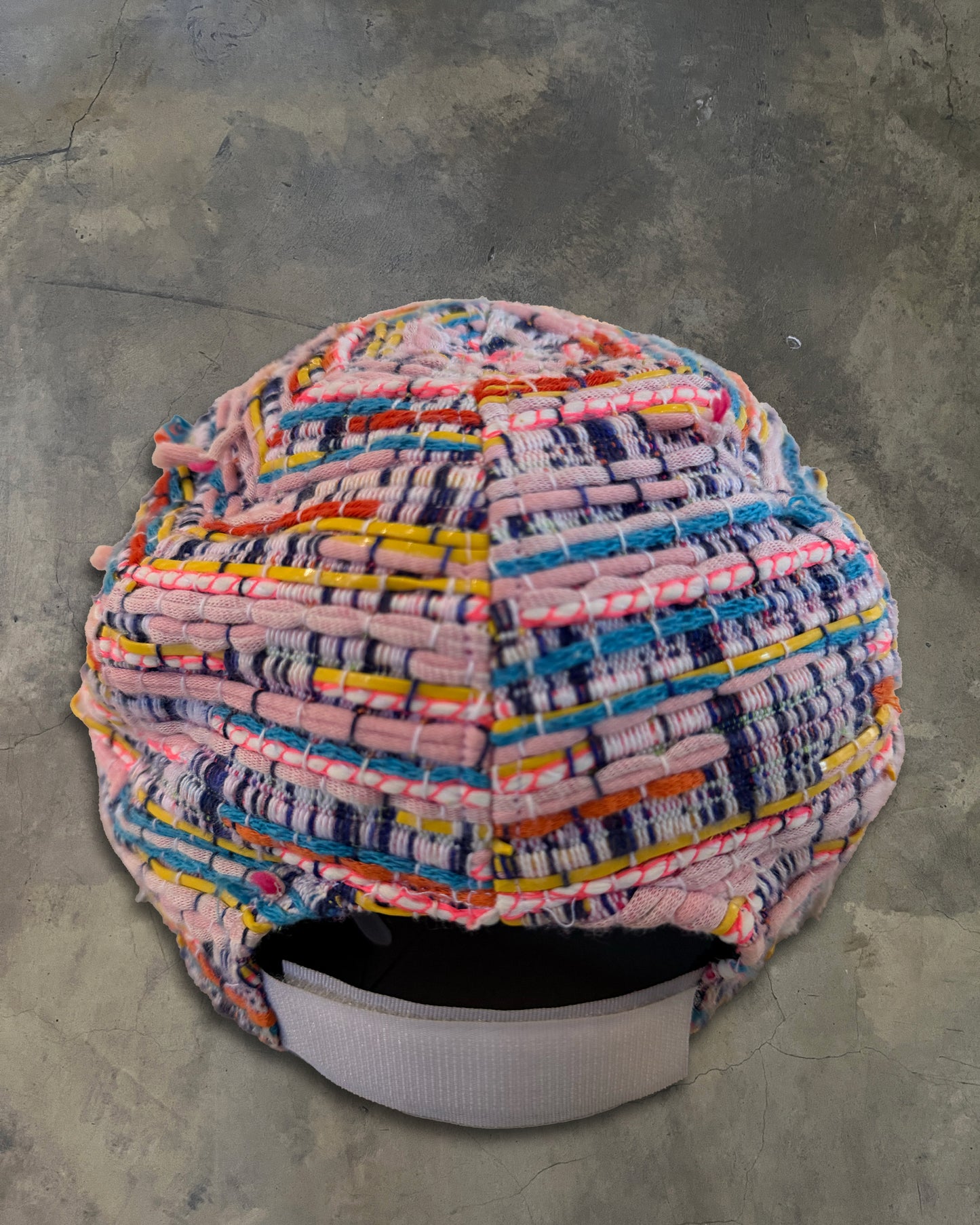 CHANEL 2017 MULTICOLOURED TWEED BASEBALL CAP