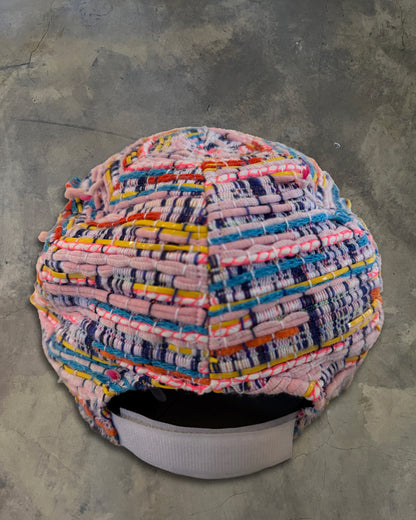 CHANEL 2017 MULTICOLOURED TWEED BASEBALL CAP