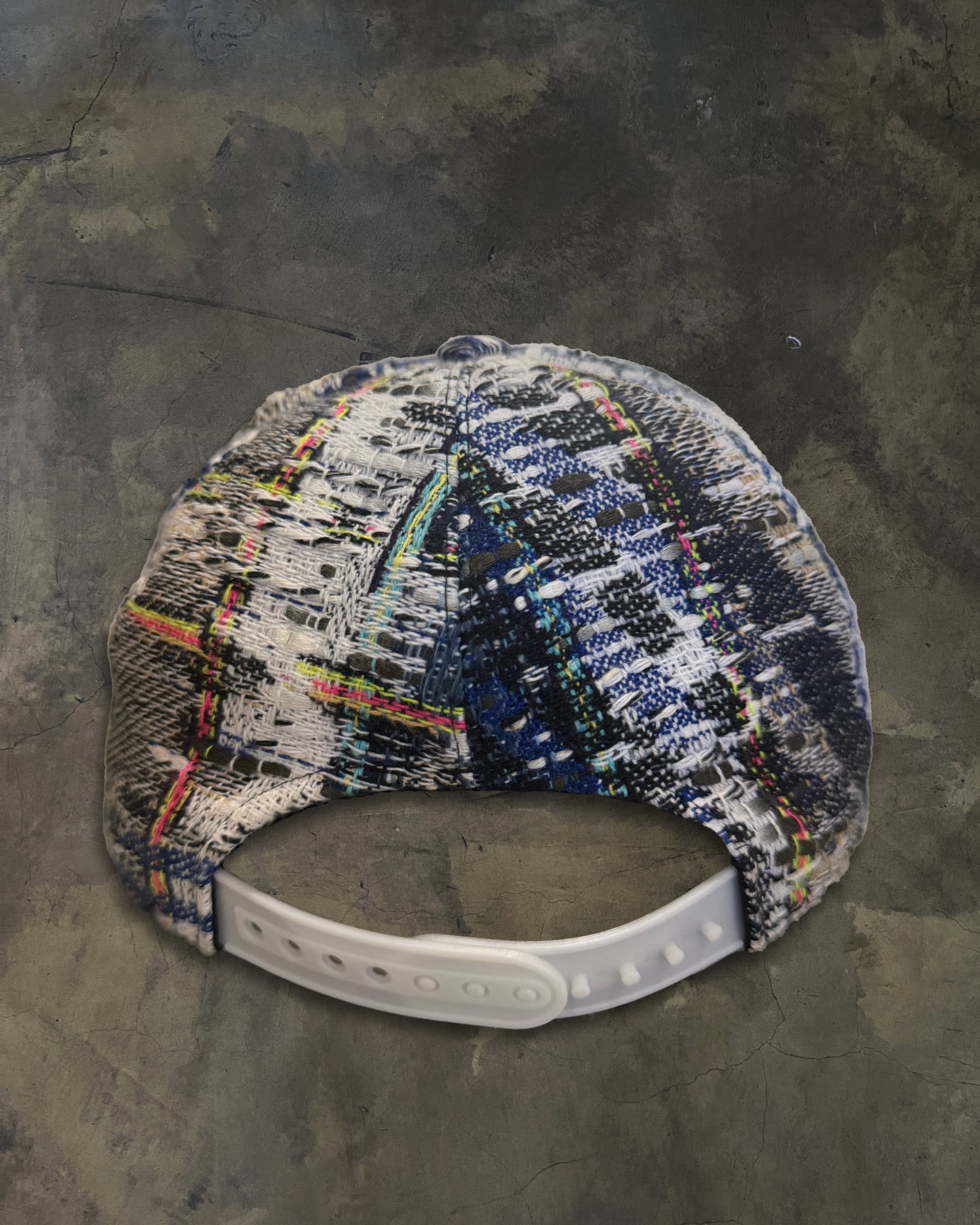 CHANEL TWEED MULTI COLOUR BASEBALL CAP