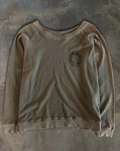 CHROME HEARTS CEMETERY CROSS CREWNECK