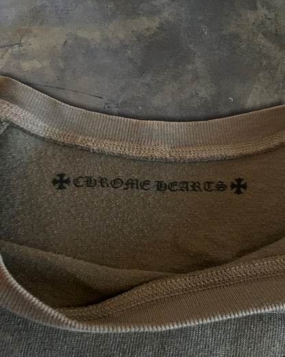 CHROME HEARTS CEMETERY CROSS CREWNECK
