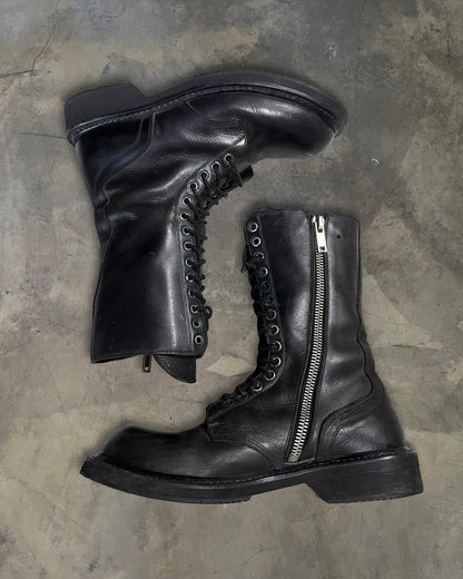 RICK OWENS AW2019 "LARRY" COMBAT BOOTS