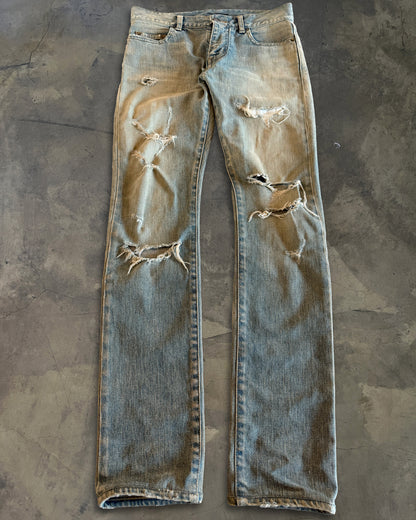 SAINT LAURENT SS2016 CRASH DENIM