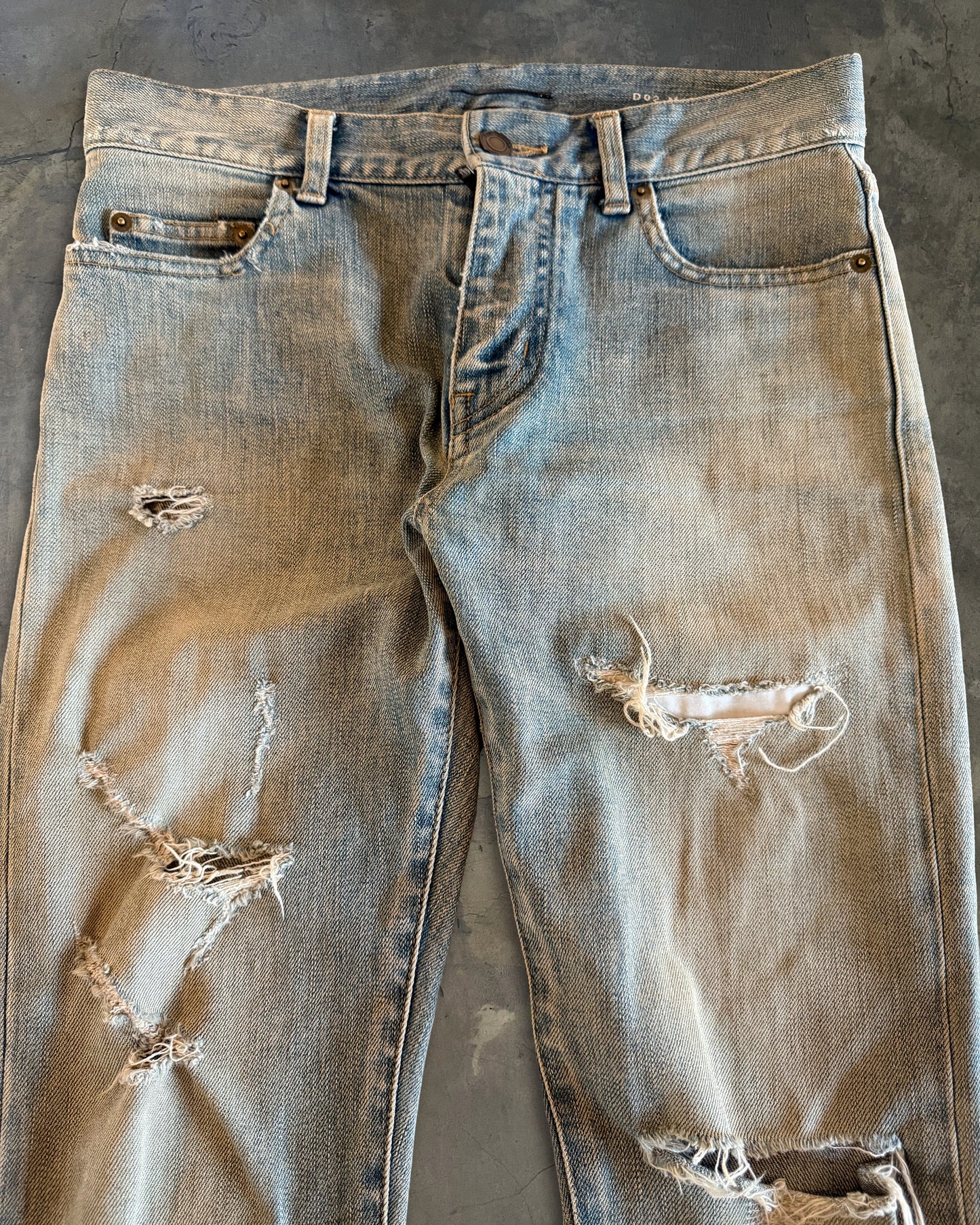 SAINT LAURENT SS2016 CRASH DENIM