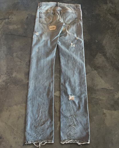DIOR HOMME SS2006 CRASH DENIM JEANS