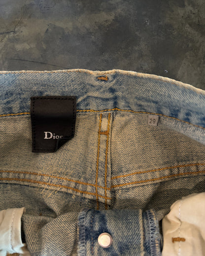 DIOR HOMME SS2006 CRASH DENIM JEANS