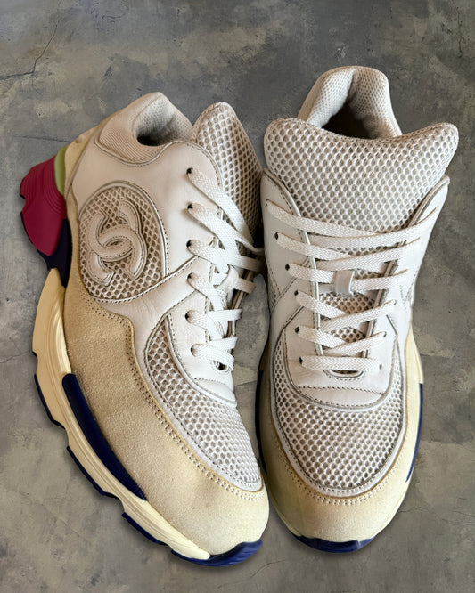 CHANEL MULTICOLOUR CC LOGO SNEAKERS